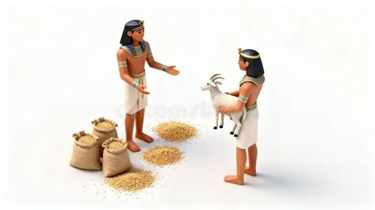 استفاده از صدف و حیوانات و پوست به عنوان پول